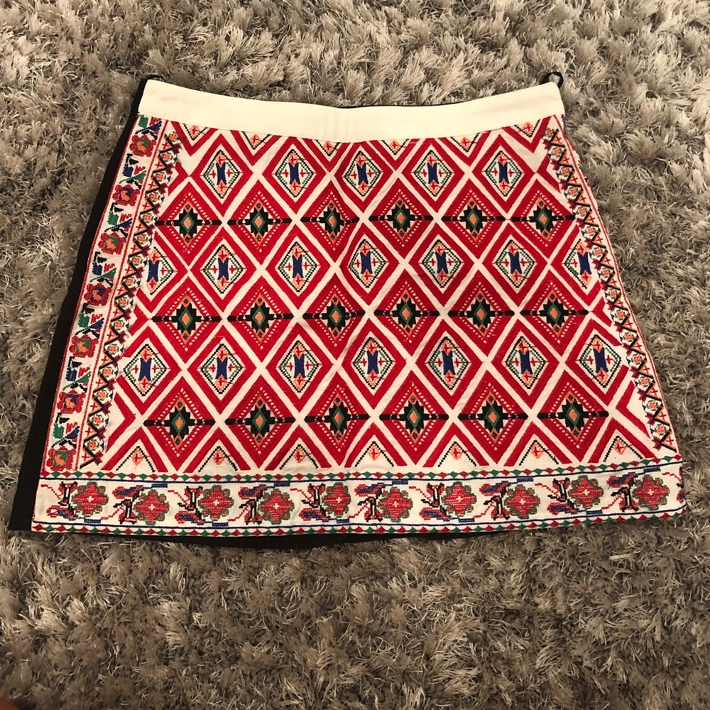LF multi colored mini skirt